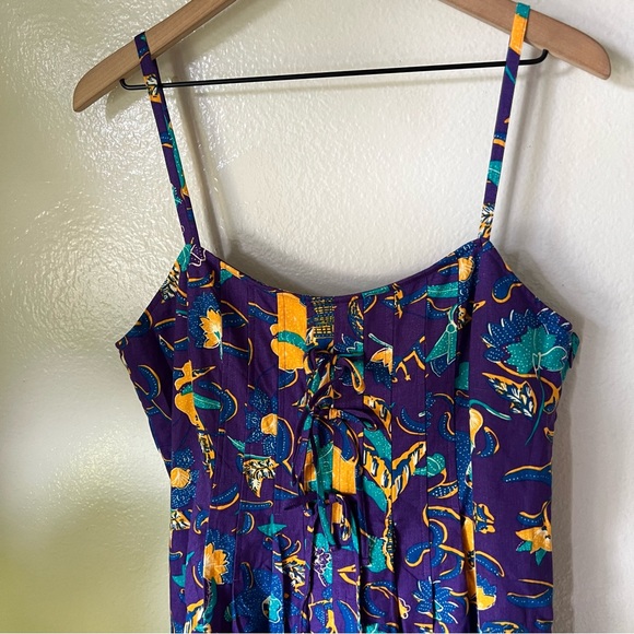 Derek Lam 10 Crosby | Purple Reef Aline Midi Dress - Picture 3 of 8